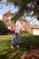Man Weed Wacking